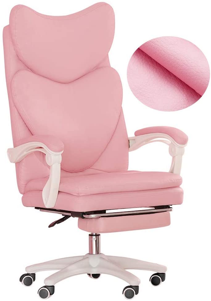 Pink Hearts Ergonomic Office Chair