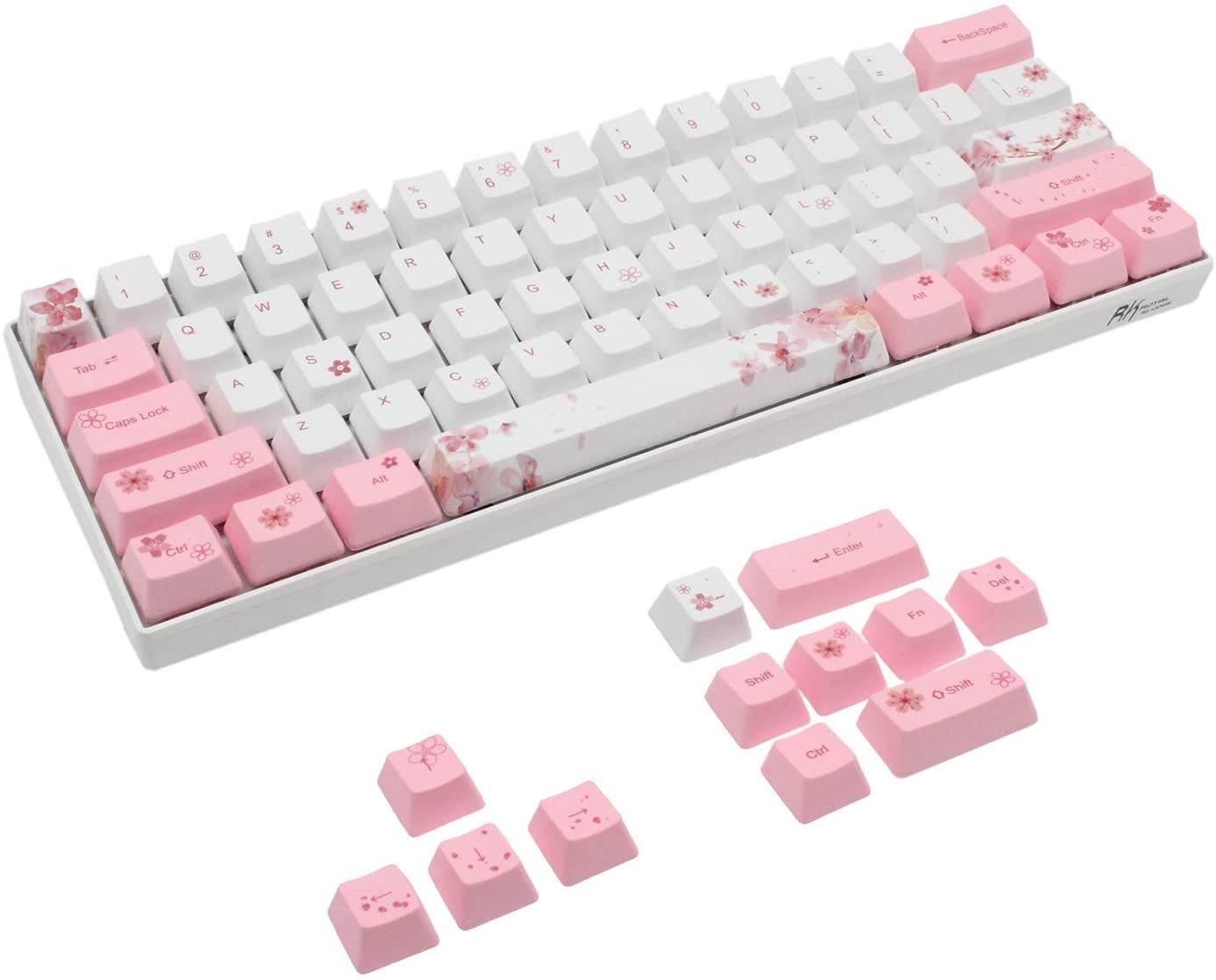 60% PBT Keycaps Set OEM for MX Switches Mechanical Keyboard ANSI Layout ...