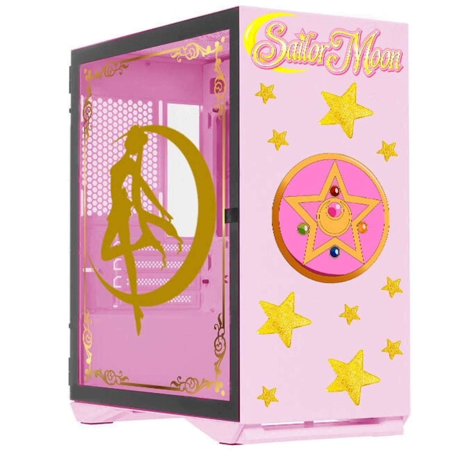 Sailor Moon PC Case - Cute Gaming Decor