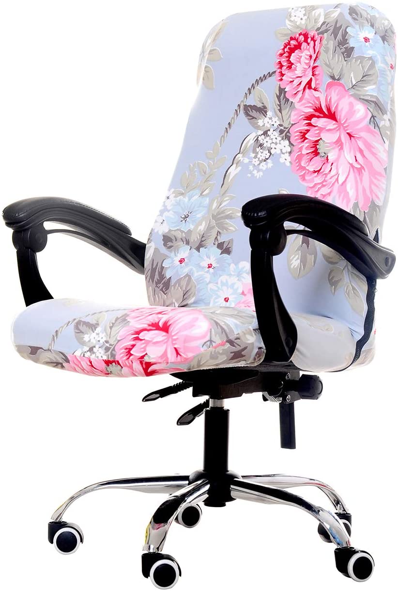 WOMACO Printed Office Chair Covers Cute Gaming Decor